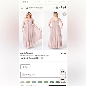 Azazie Raychelle dress